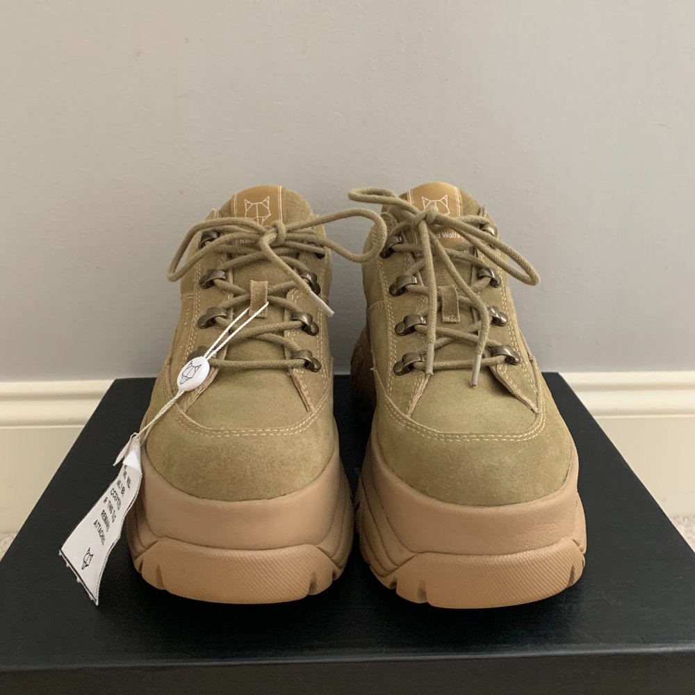 Naked Wolfe Sporty Taupe Suede Sneaker
